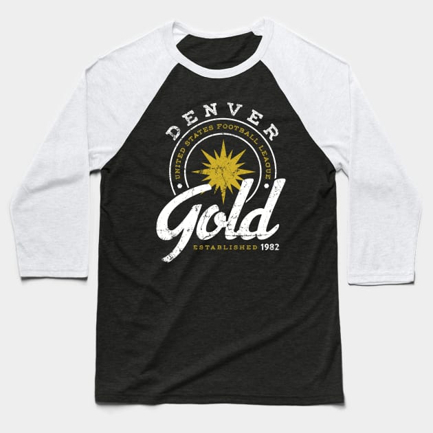 Denver Gold Baseball T-Shirt by MindsparkCreative